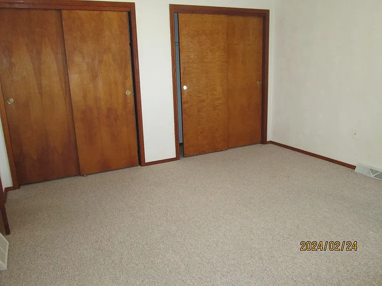 Closets in master bedroom