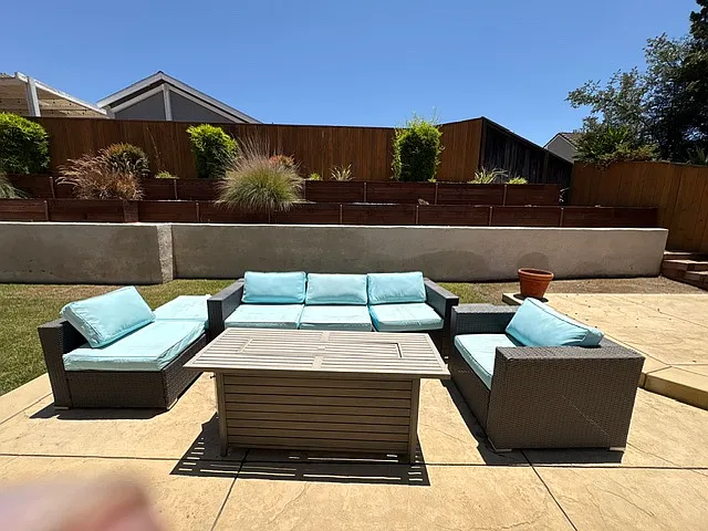 Private outdoor sitting area