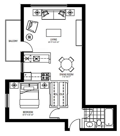 Floor plan 8675 French - Plan C
