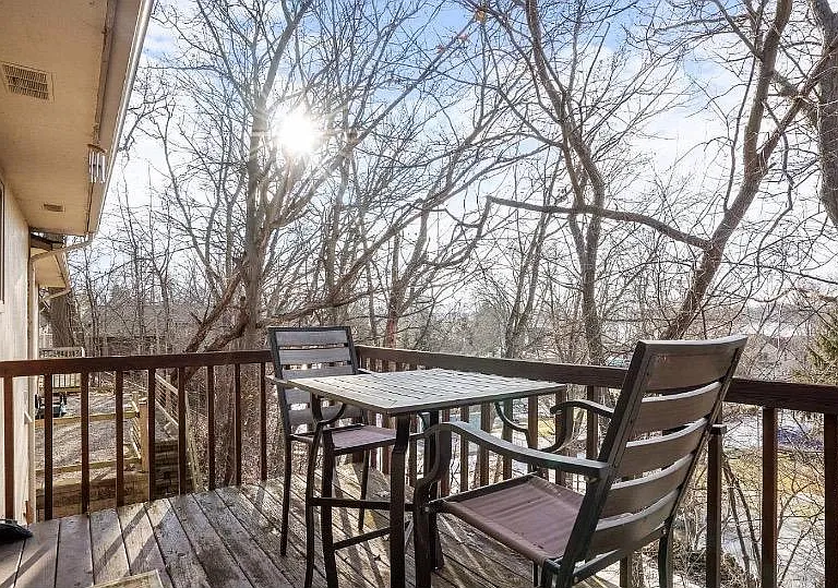 Winter view from deck