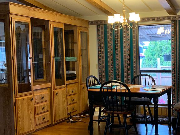 Dining room with built in