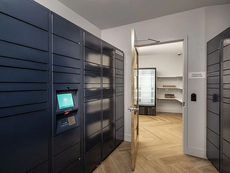 Amazon Hub lockers and package overflow room