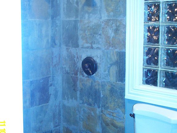 Guest Bath - Slate Shower