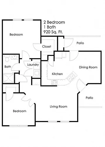 Floor plan Two Bedroom A
