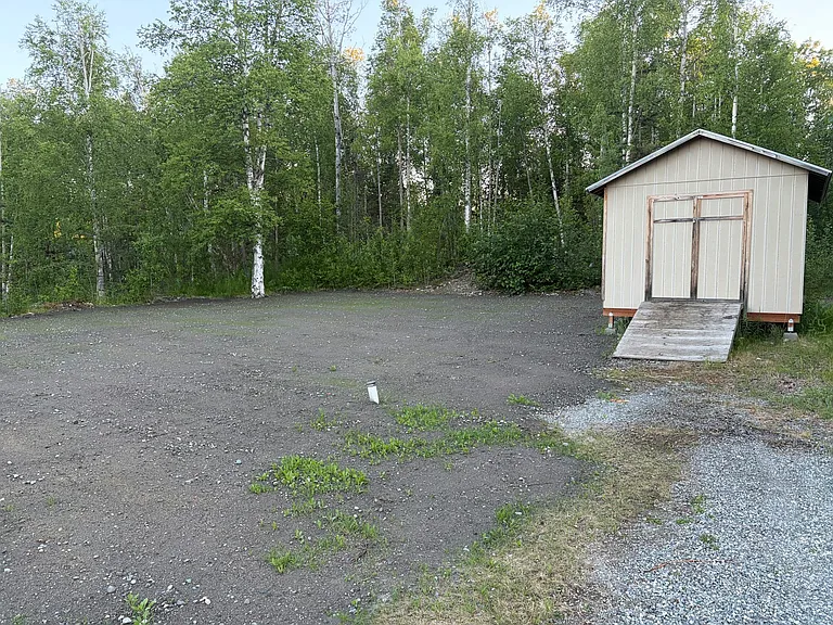 Back yard and storage shed