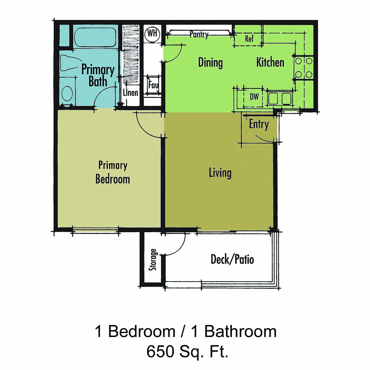 Floor plan 1 Bedroom