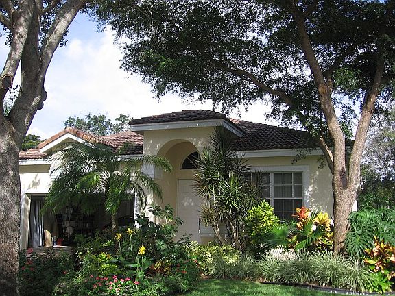 Lush front yard