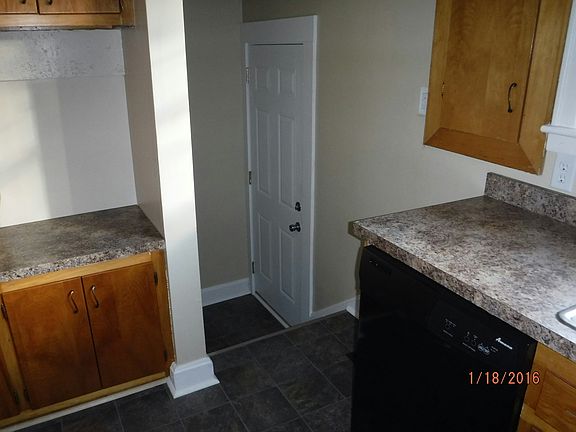 Kitchen and side entrance
