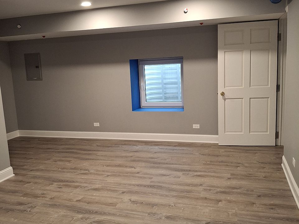 Sleeping area with egress window.