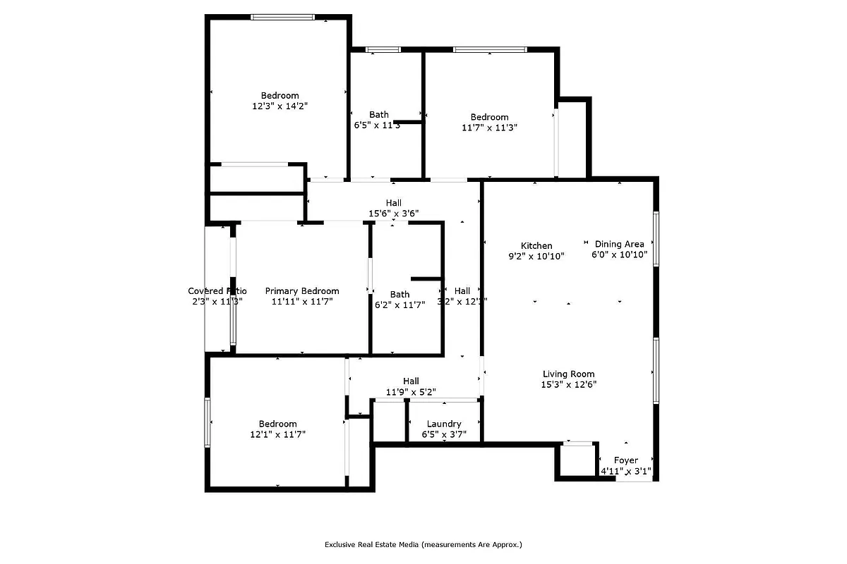 Floor plan 4 bedroom 2 bath - 920 W. Sacramento