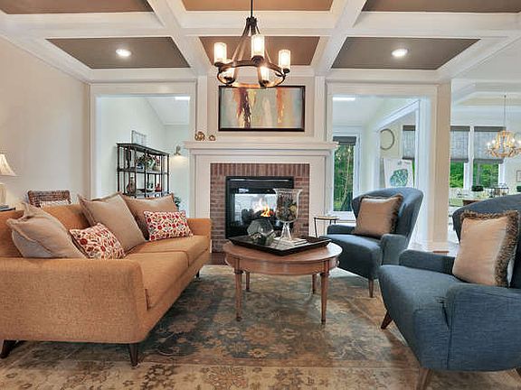 Living Room with Dual Fireplace - Townsend III