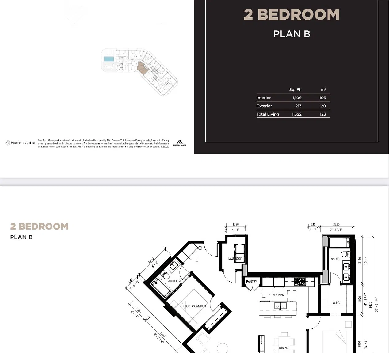 2 bed, 1322 sqft, $3,450 — Photo 4