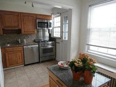 Kitchen with Matching Portable Work Island