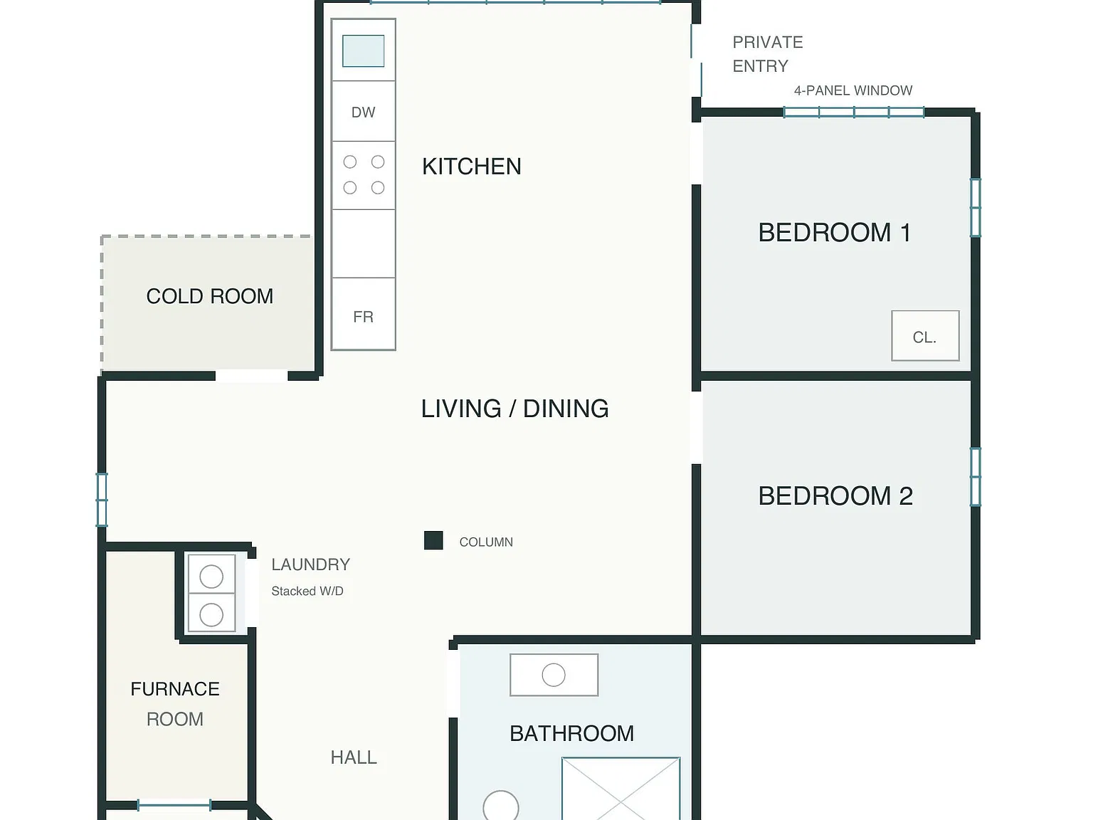 2 bed, $2,400 — Photo 1