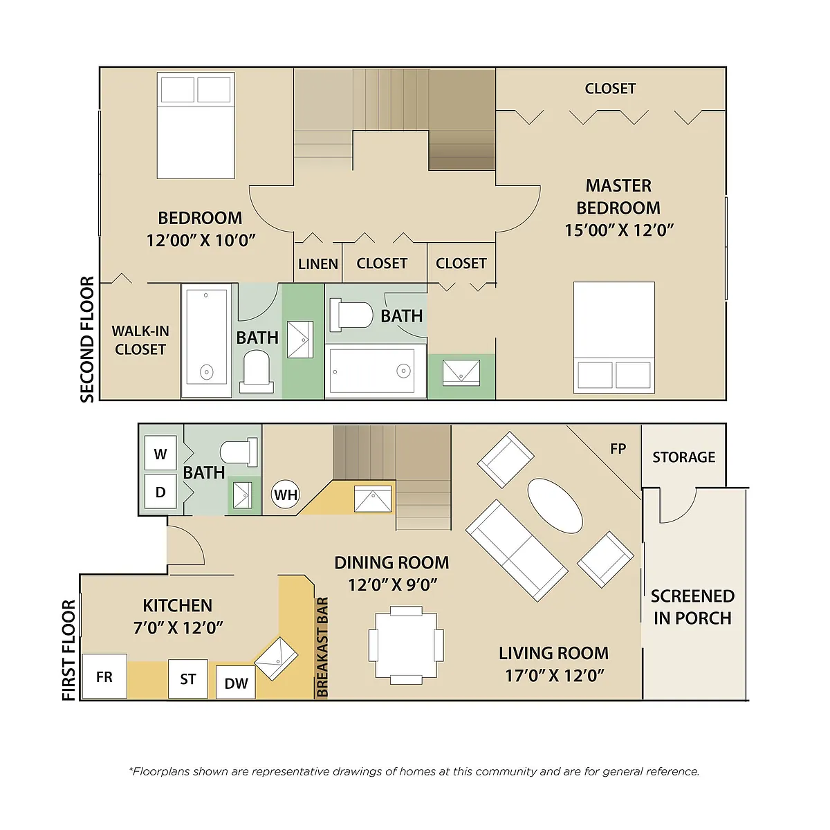 Floor plan Doral Townhome