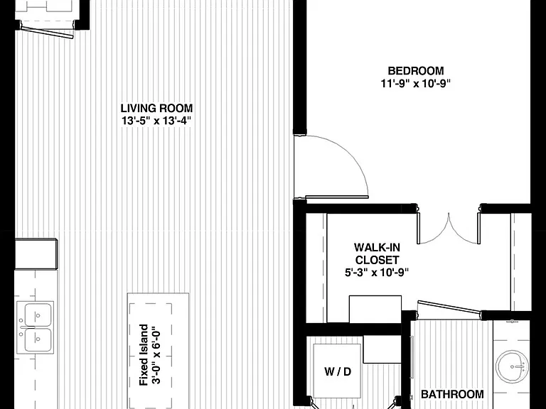 The Island Residences at Carlson Center - Emerald - 1 Beds - 1 Baths - 752 Sq. ft.