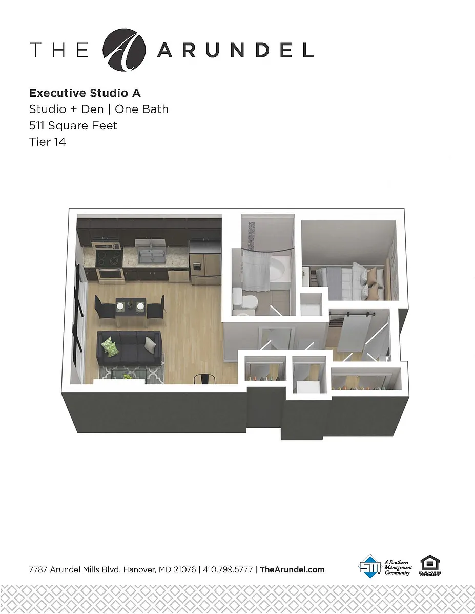 Floor plan Arundel Executive Studio