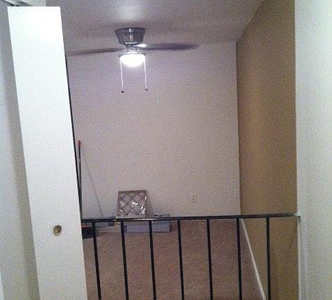 Foyer with coat closet overseen dinning room