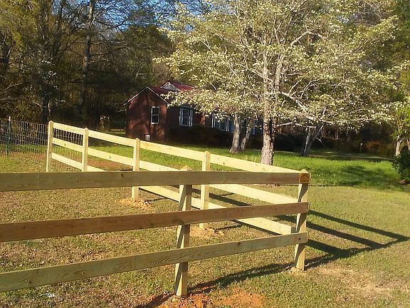 Adjoining property fenced 