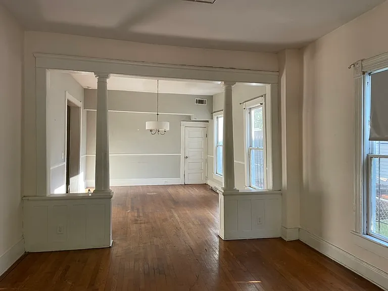 View of den and dining room