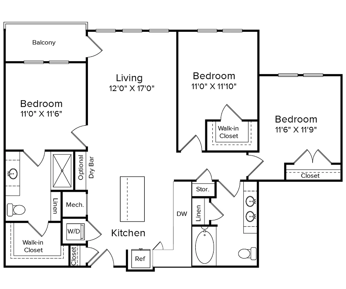 Floor plan C1-1265