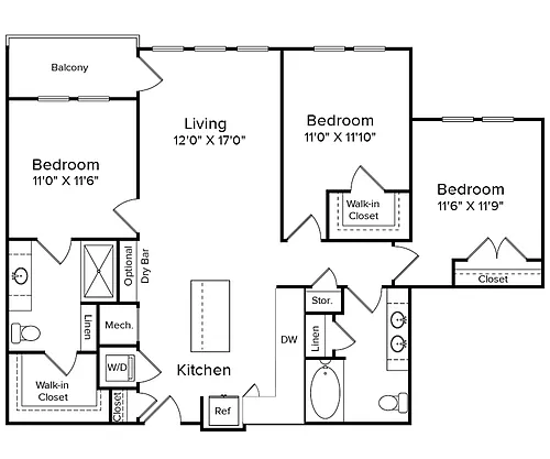 Floor plan C1-1265