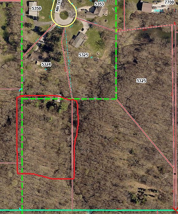 Shows lot adjacent to first 
