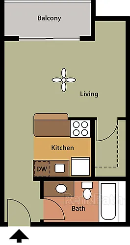 Floor plan Remodeled Stafford Studio