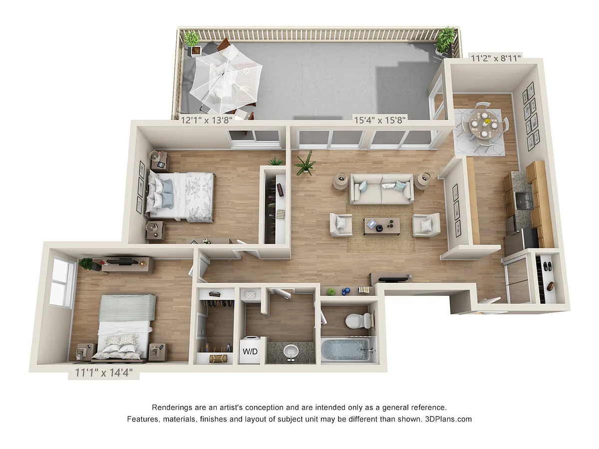 Floor plan 2X1 A