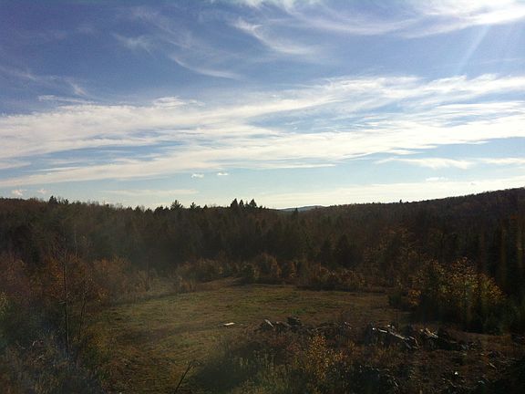 Looking down to cleared 7ac.