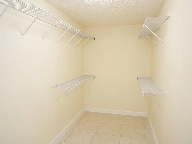 Master bedroom walk in closet