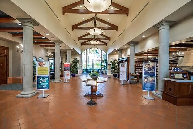 Clubhouse lobby.