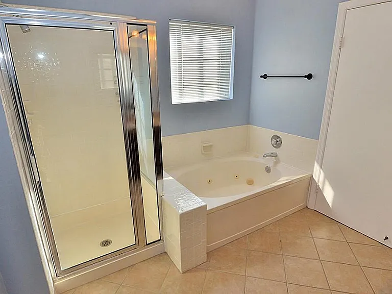 Complete with jacuzzi tub.