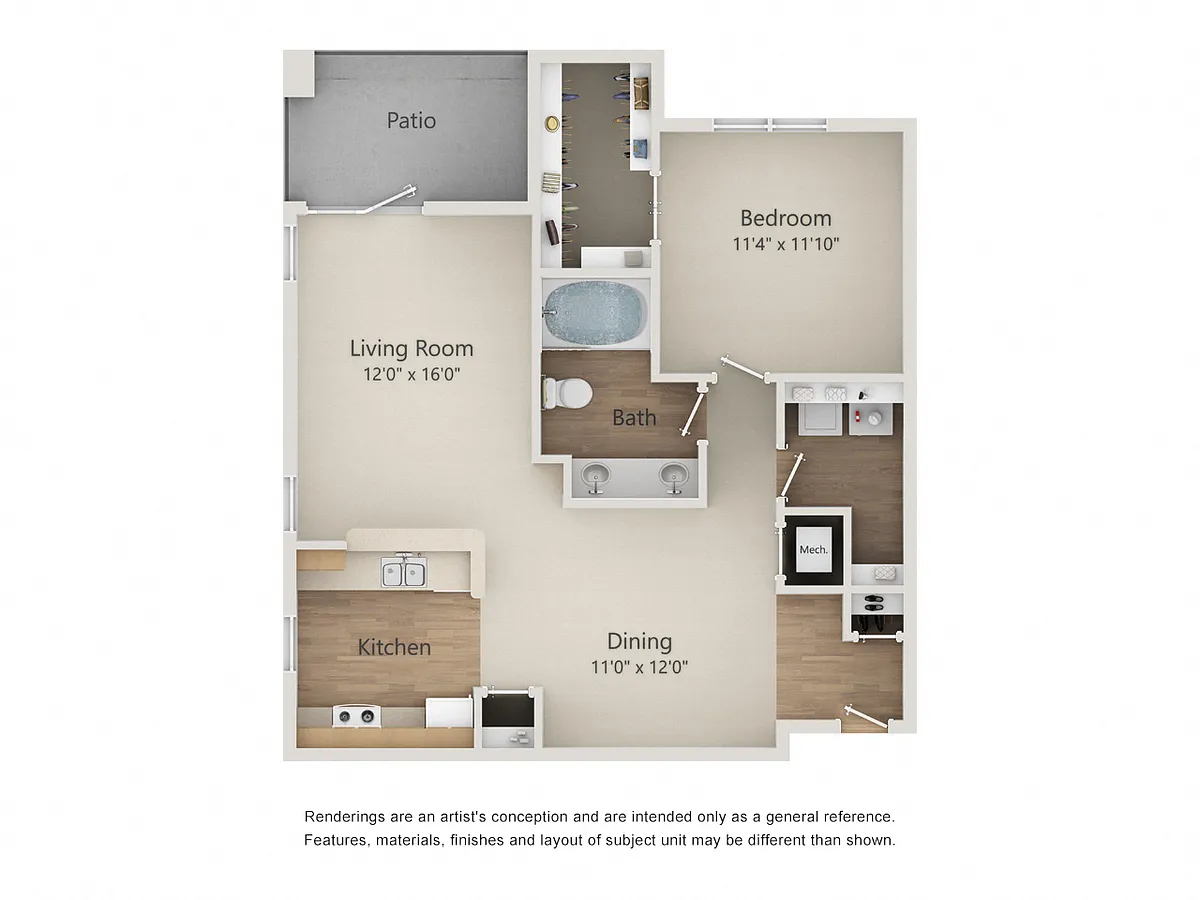 Floor plan Comal
