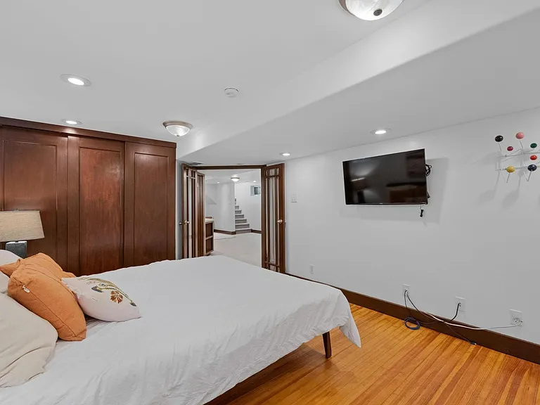 Basement level king bedroom