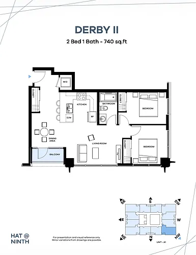 Floor plan 2 Bedroom
