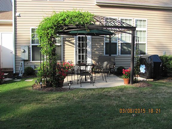 Private back yard with gazebo