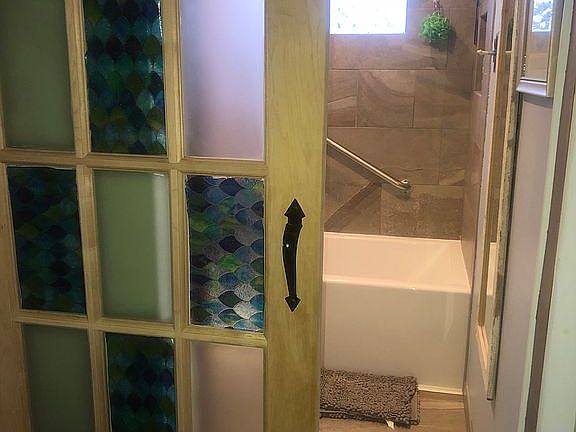 Entrance to bathroom