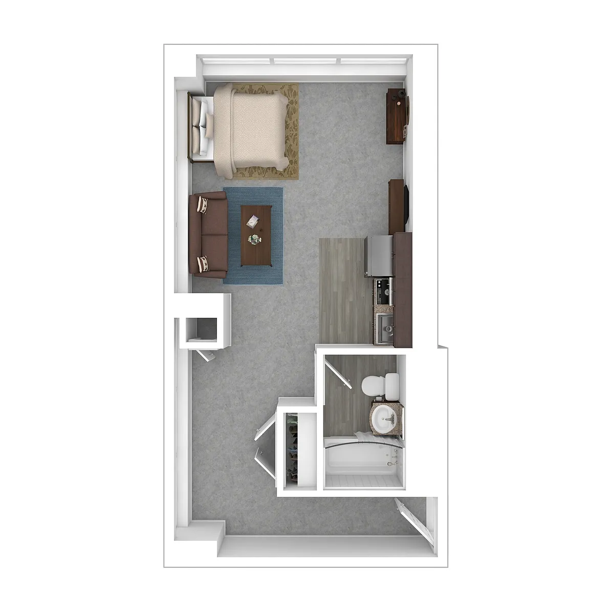 Floor plan The Furnished Studio XL - S