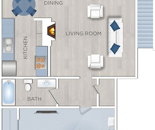 2nd image of 5465 White Oak Ave #1B-1Ba-775Sqft