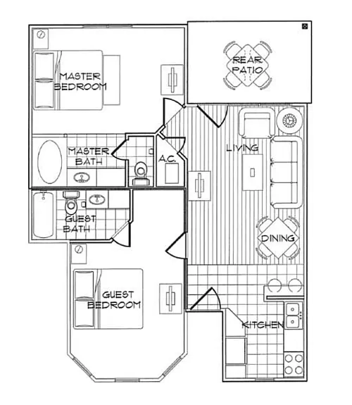 Floor plan Lodge G