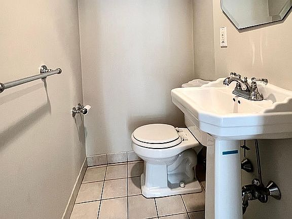 half bath on the first floor