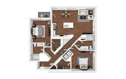 Floor plan Sapphire - Renovated
