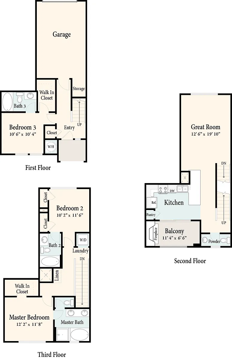 Floor plan The Townhomes Plan 4