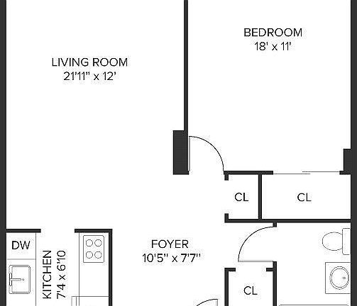 2nd image of 300 Mercer St APT 5B
