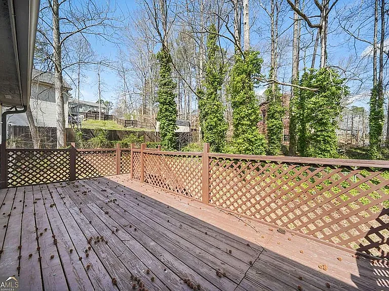 Large back deck