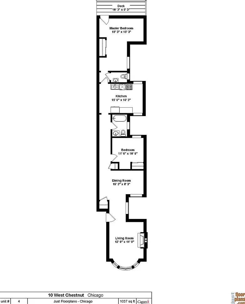2 bed, 1037 sqft, $4,295 — Photo 2