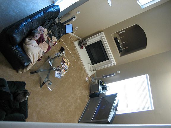 looking down from loft 
