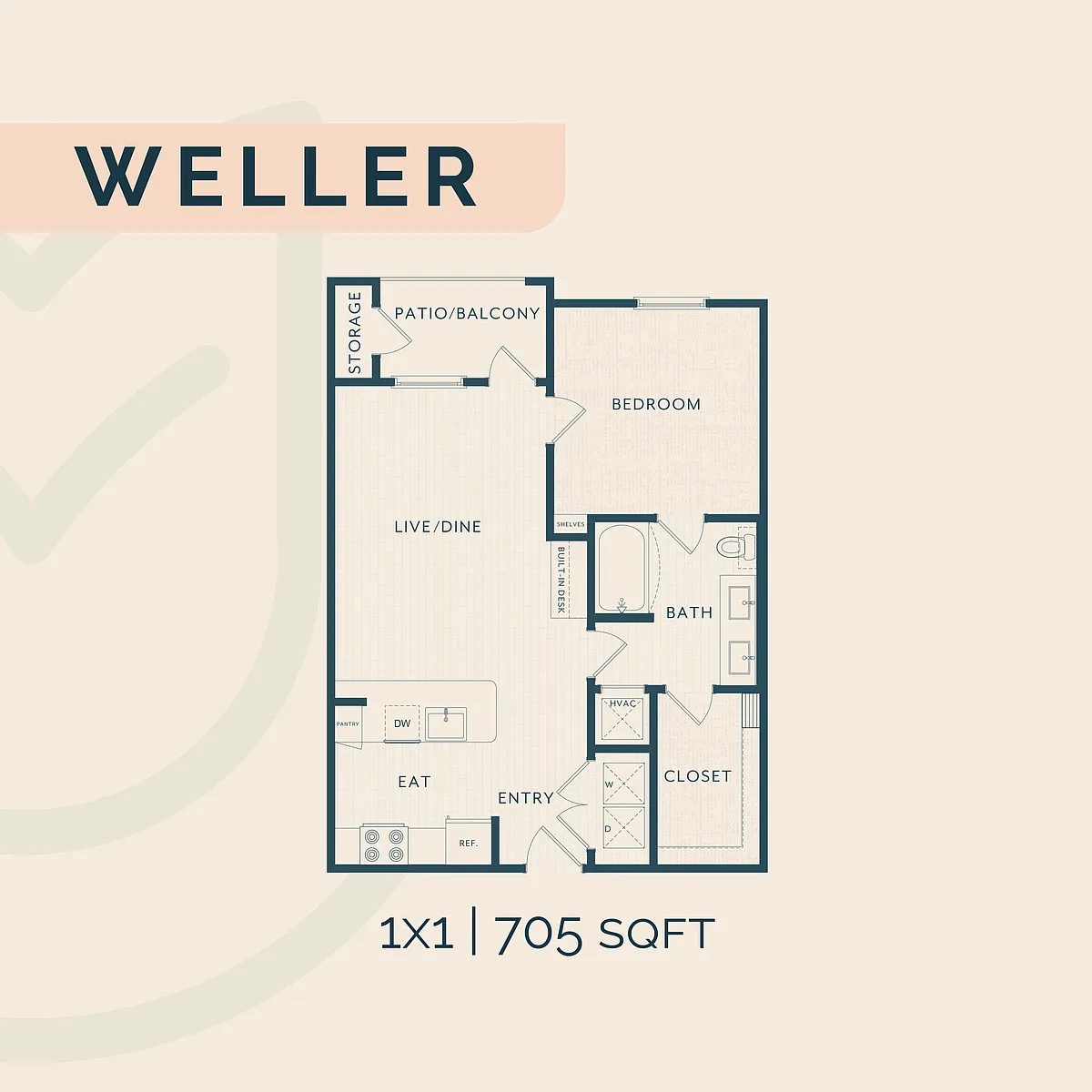 Floor plan Weller