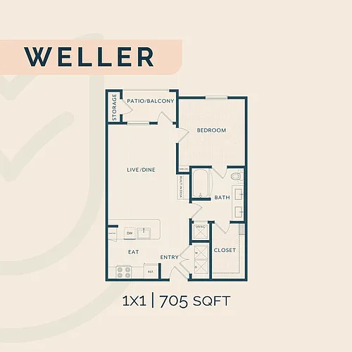 Floor plan Weller